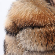 Raccoon Dog Fur Fur Coat Raccoon Dog Fur Splicing