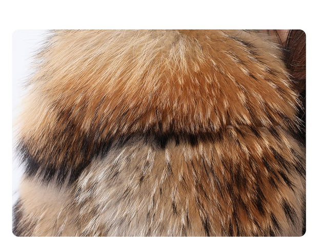 Raccoon Dog Fur Fur Coat Raccoon Dog Fur Splicing