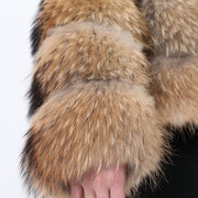 Raccoon Dog Fur Fur Coat Raccoon Dog Fur Splicing