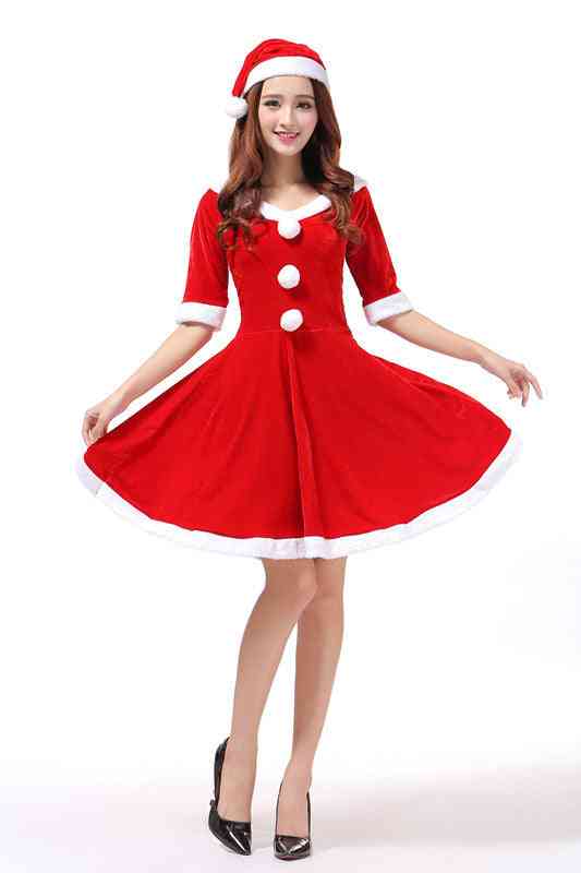 Santa Claus costume Red / M Santa Claus costume For Ladies