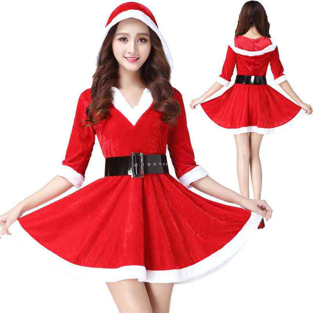 Santa Claus costume Red / S Santa Claus costume For Ladies