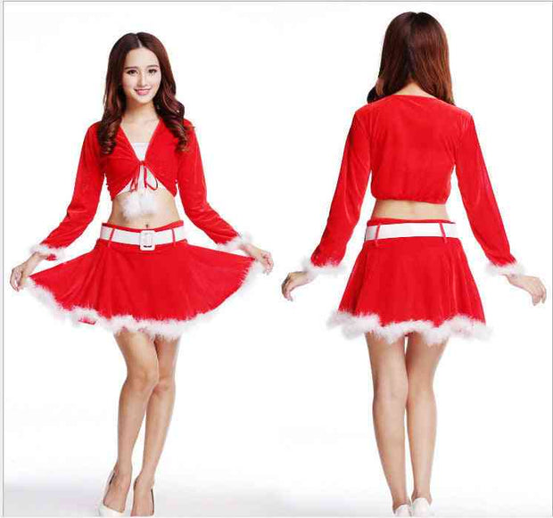 Santa Claus costume Red / T Santa Claus costume For Ladies