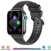 Smart Watch Black Glue Smart Watch Mobile Pedometer Heart Rate Monitoring Bluetooth Calling 169 Touch Display Smart Bracelet