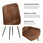 Table And Chair Set Brown Table And Chair Set.67x36 Wood-Textured MDF Dining Table Set With 4 Brown Suede Chairs.MDF Sticker,Wood Colored Texture Sticker,Brown Armless Dining Chair,Suitable For Kitchen,Dining Room,etc.