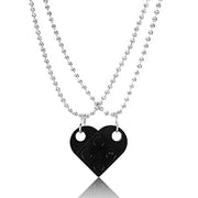 Valentines Day Gift Black Valentines Day Gift Jewelry Heart Necklace