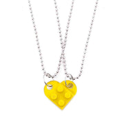 Valentines Day Gift Yellow Valentines Day Gift Jewelry Heart Necklace