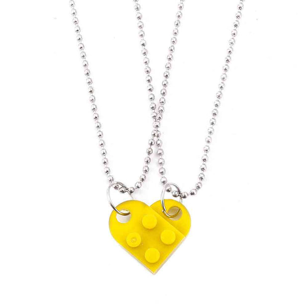 Valentines Day Gift Yellow Valentines Day Gift Jewelry Heart Necklace