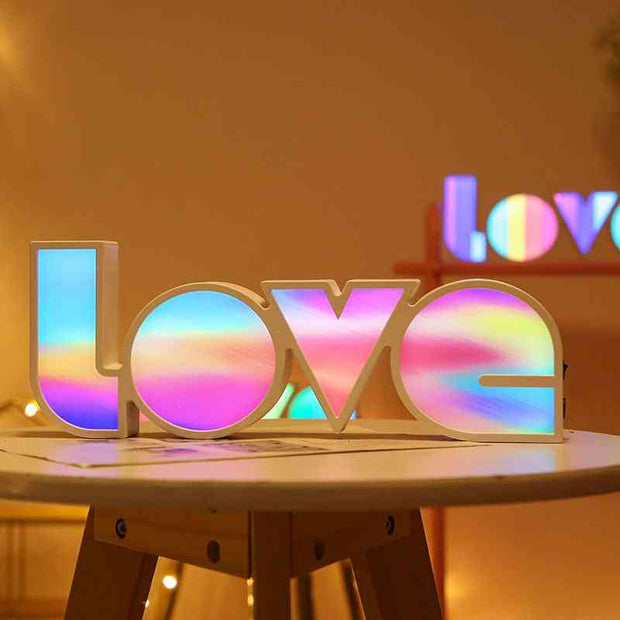 Valentines Day LED LOVE Light Halo dyeing style / USB Valentines Day LED LOVE Light Gift For Girlfriend