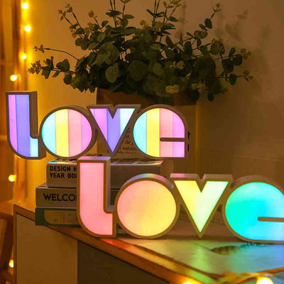 Valentines Day LED LOVE Light Valentines Day LED LOVE Light Gift For Girlfriend