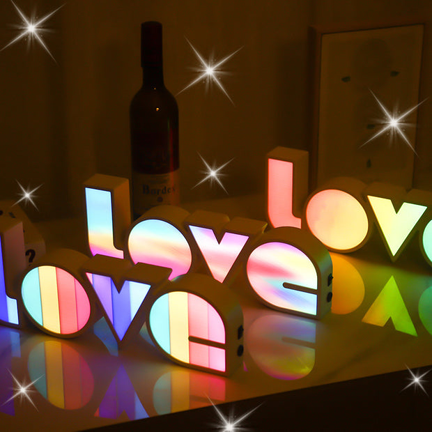 Valentines Day LED LOVE Light Valentines Day LED LOVE Light Gift For Girlfriend