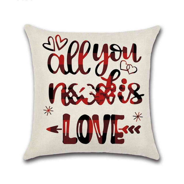 Valentines Day red pillowcase cushion co VR001 style Valentines Day red pillowcase cushion cover