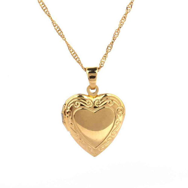 Valentines Gift Heart Locket Pendant Nec Gold Valentines Gift Heart Locket Pendant Necklace