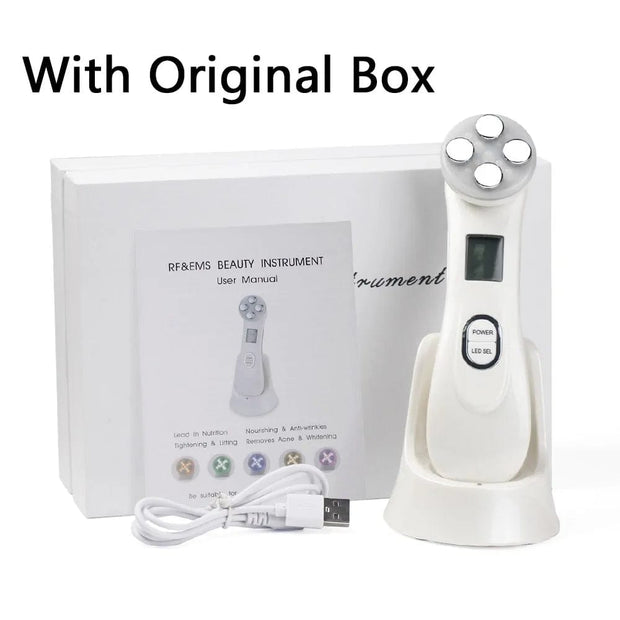 White with Box Skin Care Face Massager