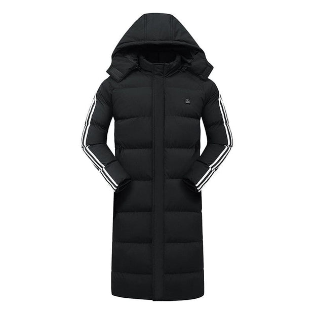 Winter Zone 11 Heated Coat Black / 2XL Winter Zone 11 Heating Down Coat Heating Long Coat